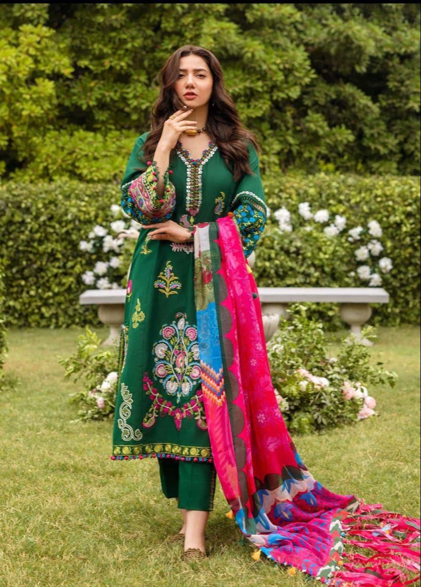 3 Piece Zara Shahjahan - Winter Collection