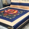 Digital gold panel 3pc Bedsheets Export quality