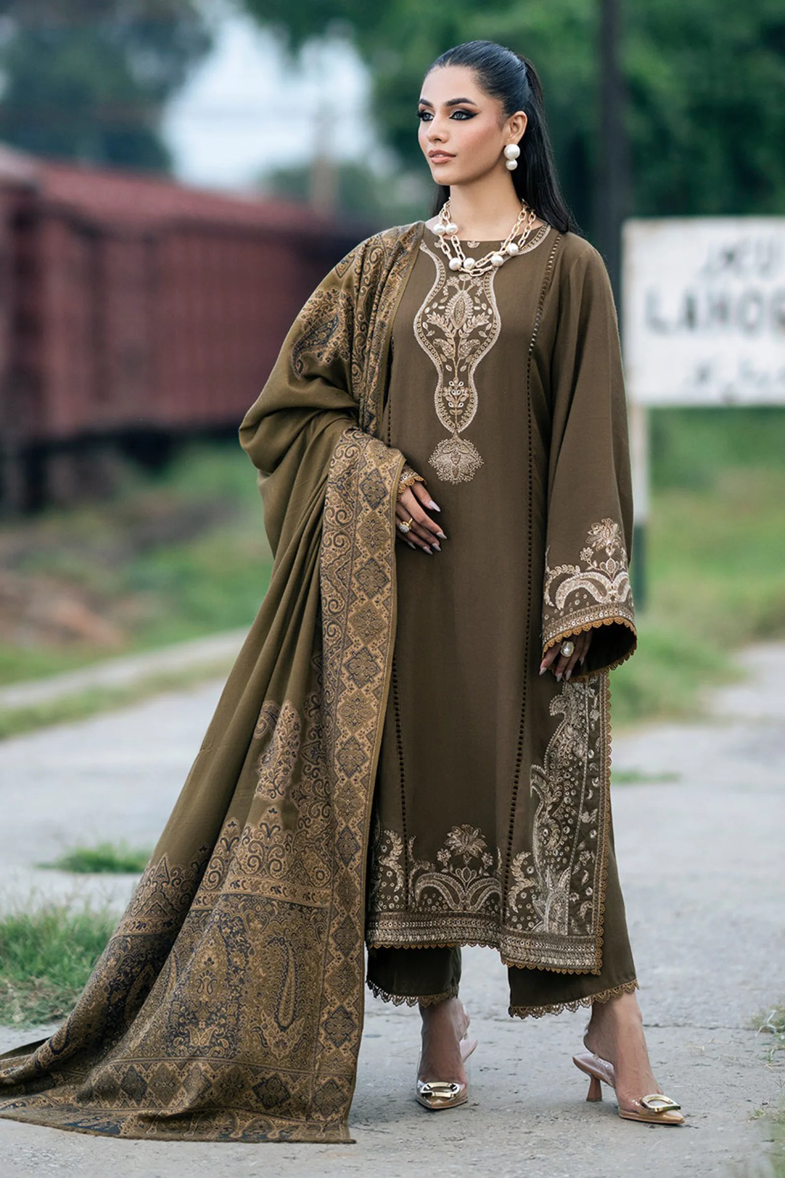 3Pieces Premium Dhanak Collection By IZEL - Image 4