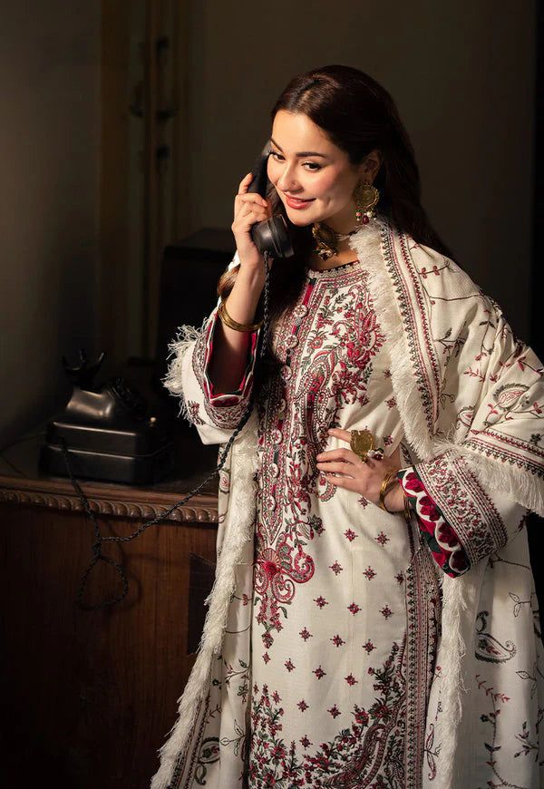 3Pieces Premium Dhanak Embroidered Collection - Image 2