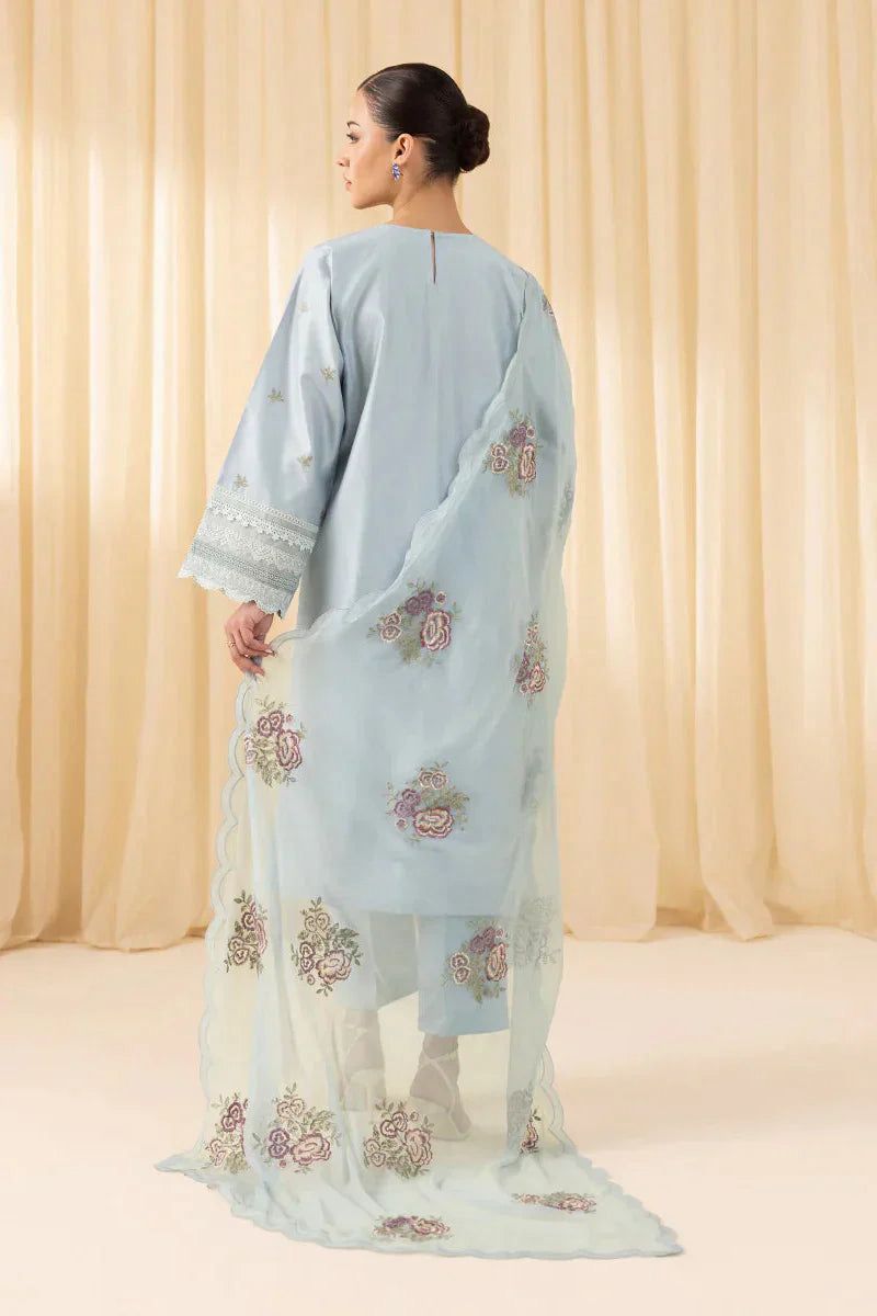 3Pieces Premium Embroidered Dhanak Collection - Image 4