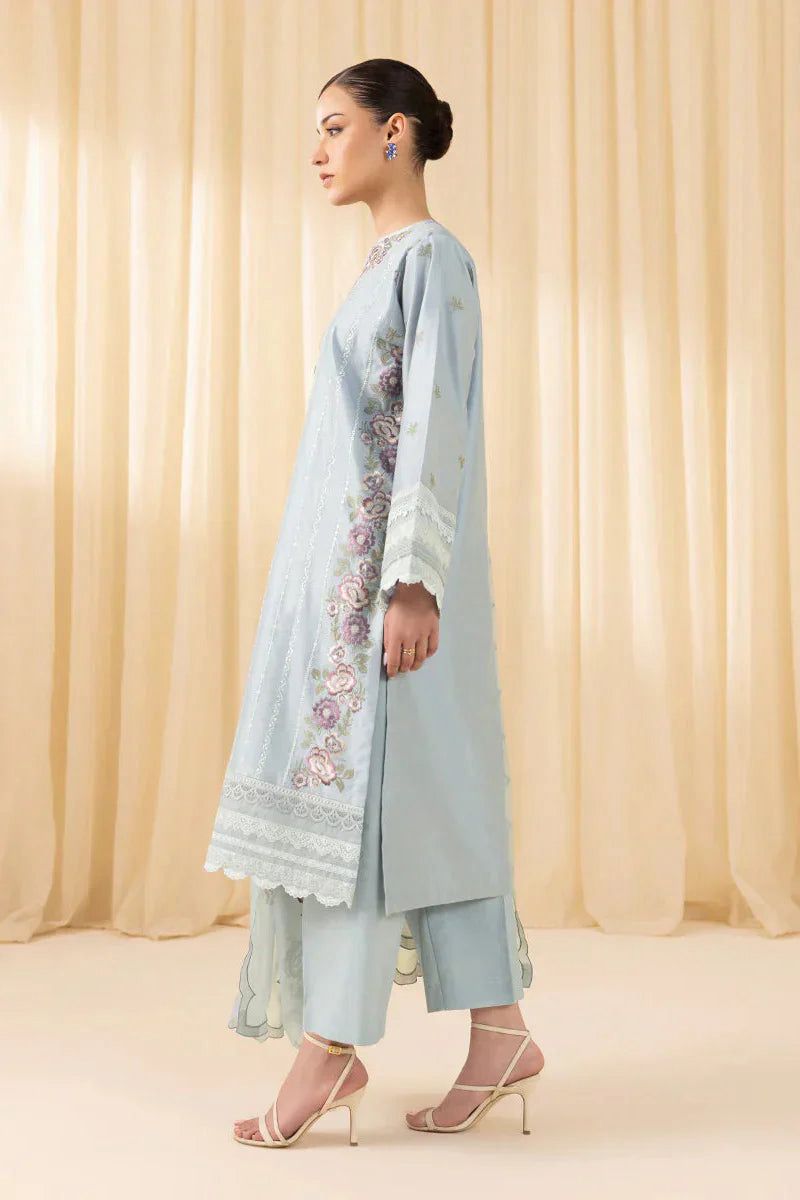 3Pieces Premium Embroidered Dhanak Collection - Image 5