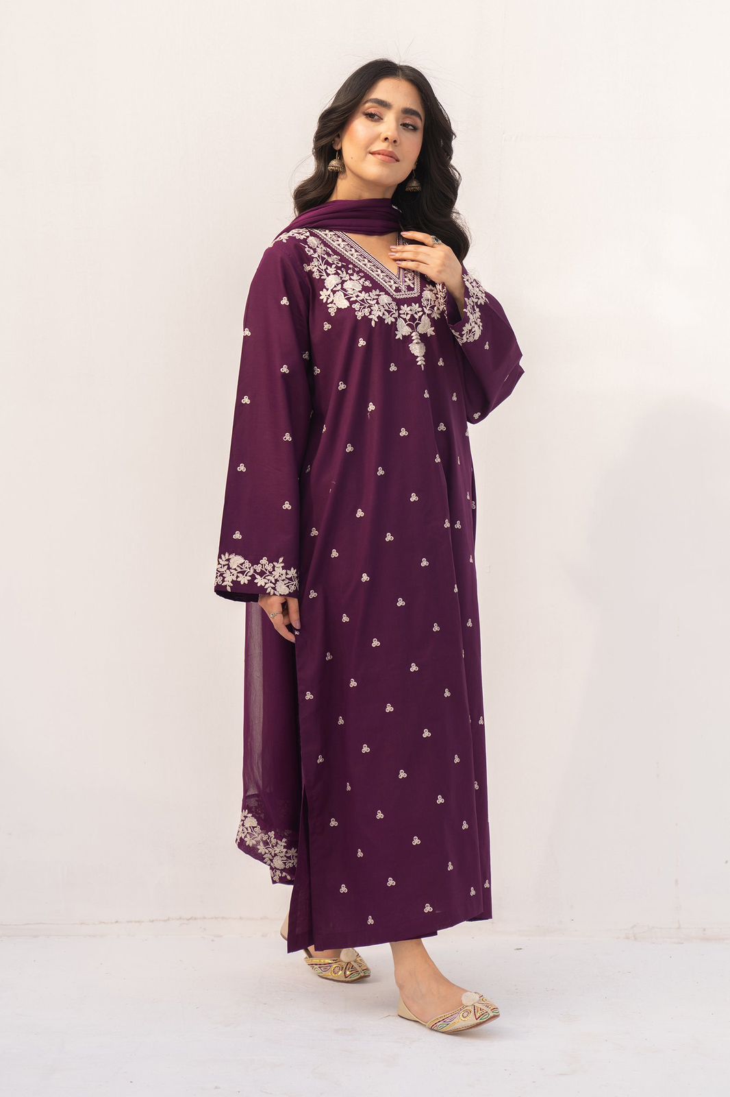 2Pcs Premium Embroidered LAWN Collection
