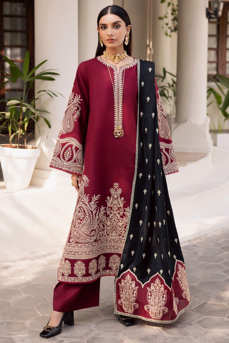3Pcs Premium Embroidered LAWN Collection
