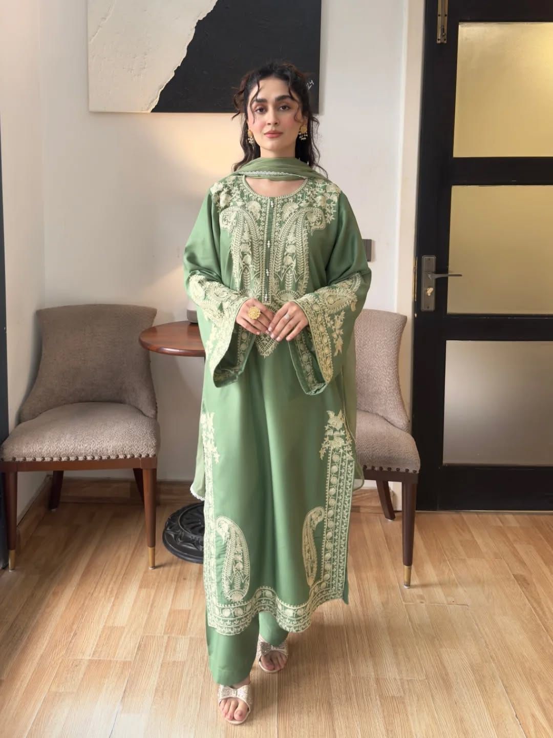 3Pcs Premium Embroidered LAWN Collection