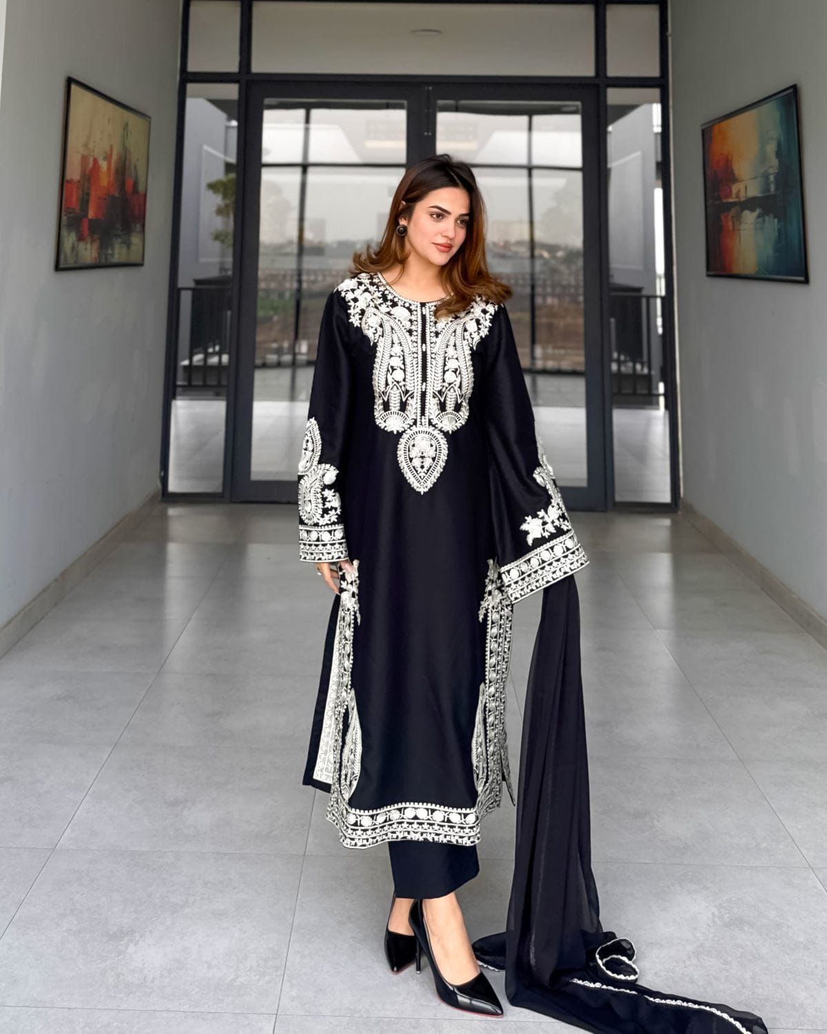 3Pcs Premium Embroidered LAWN Collection