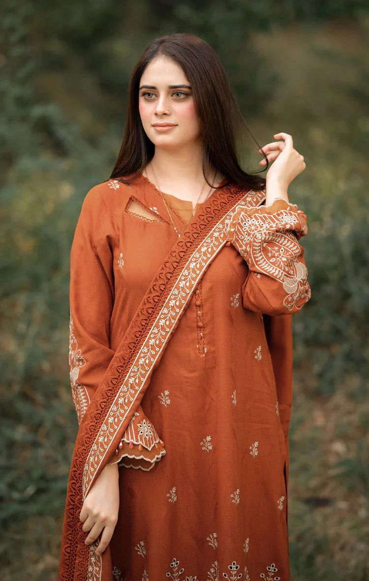 3Pcs Premium Embroidered LAWN Collection - Image 2