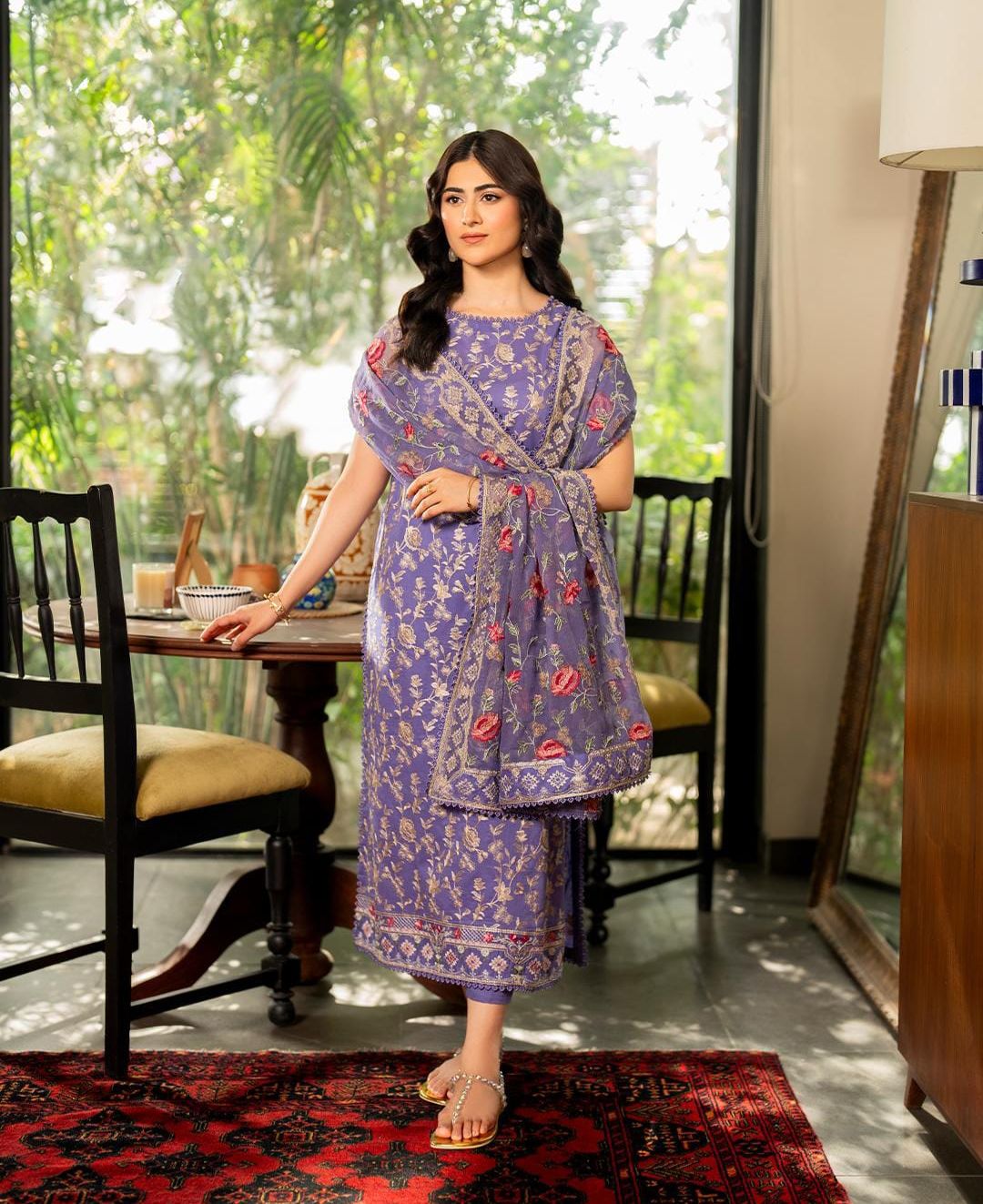 3Pcs Premium Embroidered LAWN Collection
