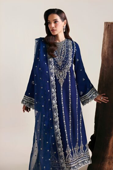 3 Piece Premium Embroidered Lawn Collection By AKBAR ASLAM