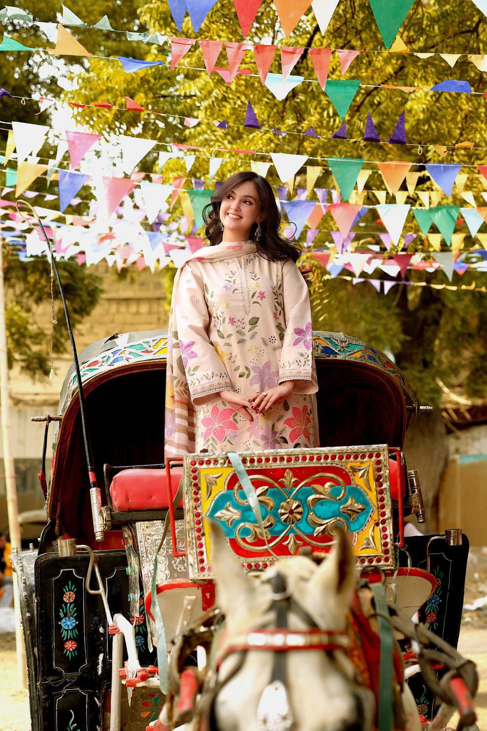 3 Piece Premium Embroidered Lawn Collection By ANEELA'S - Image 3
