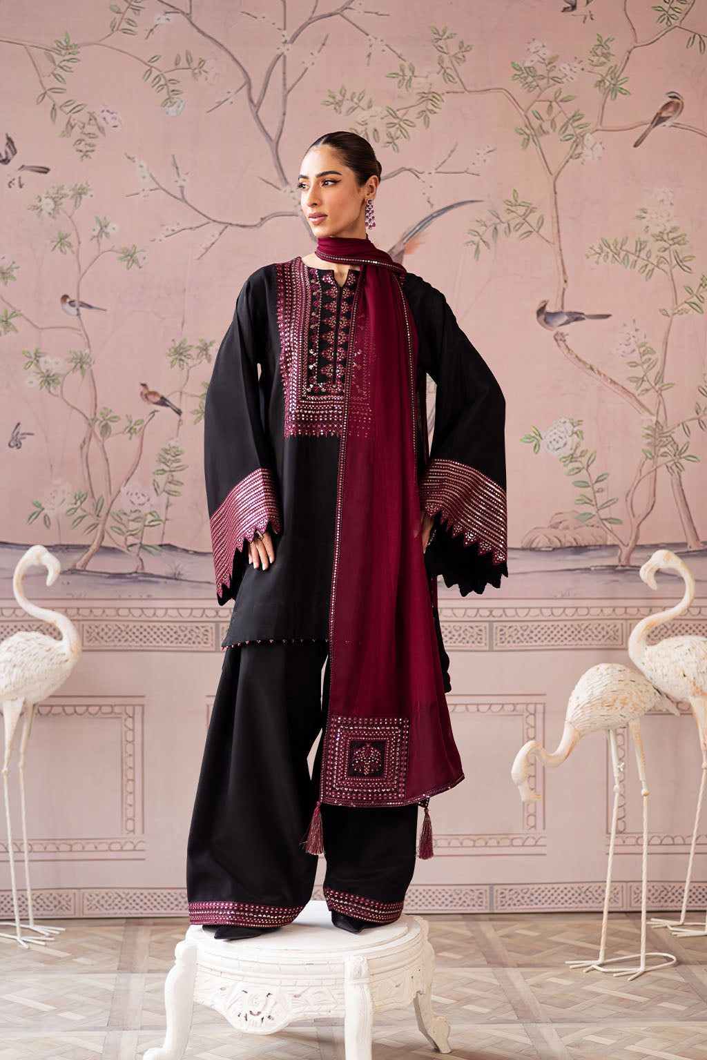 3 Piece Premium Embroidered Lawn Collection By VANYA - Image 3
