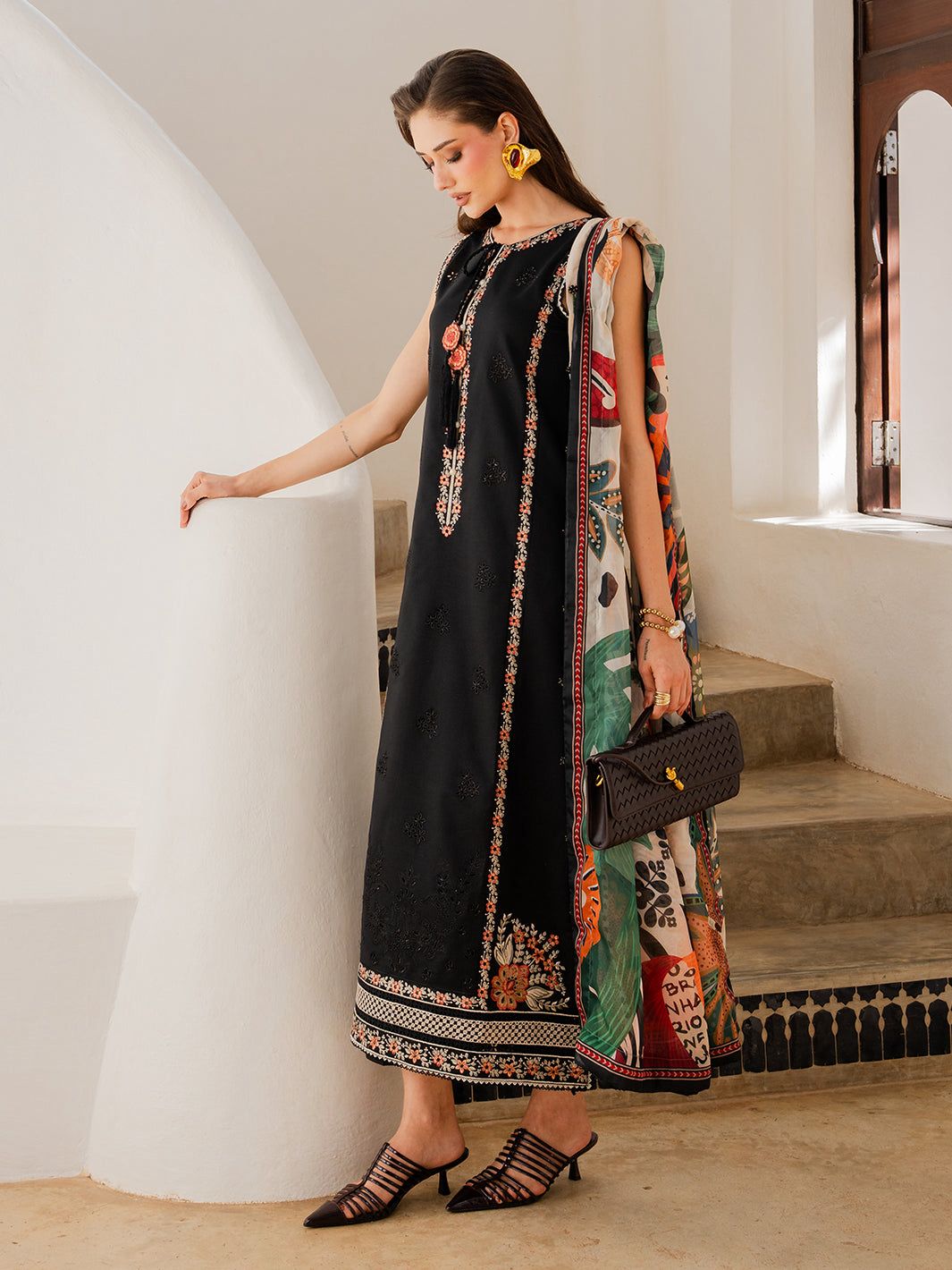 3 Piece Premium Embroidered Lawn Collection By IZEL - Image 3