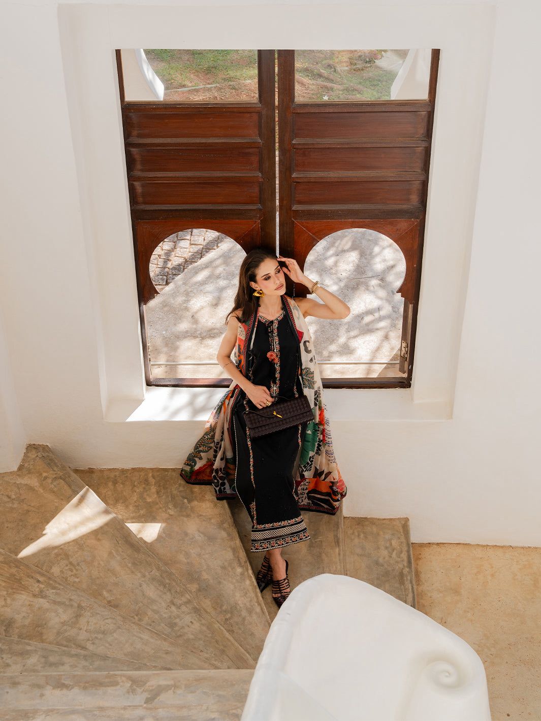 3 Piece Premium Embroidered Lawn Collection By IZEL - Image 4