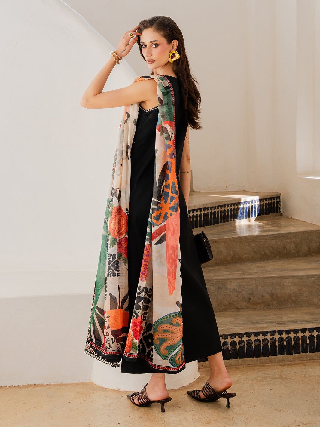 3 Piece Premium Embroidered Lawn Collection By IZEL - Image 5