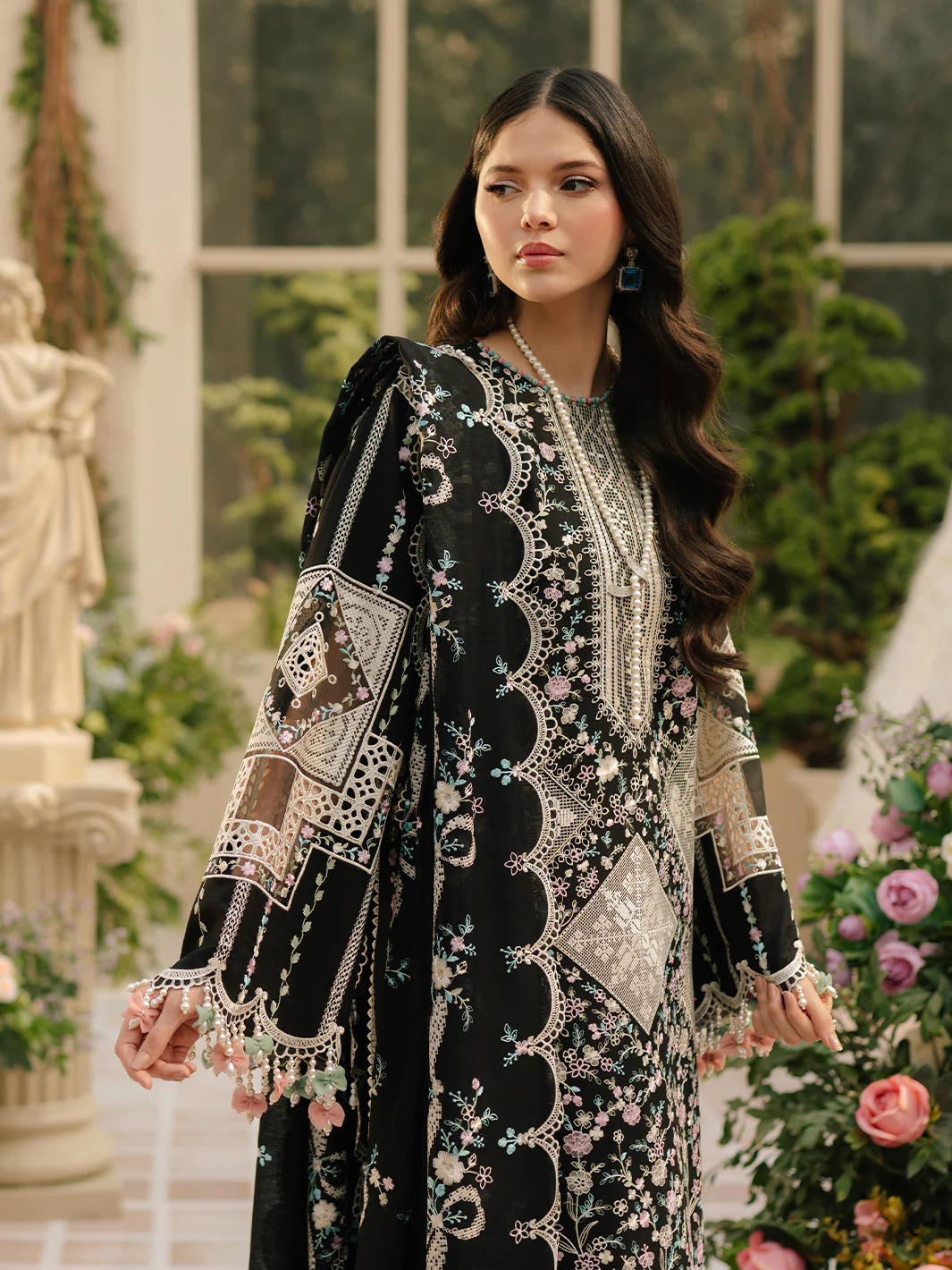 3 Piece Premium Embroidered Lawn Collection By BIN ILYAS - Image 5