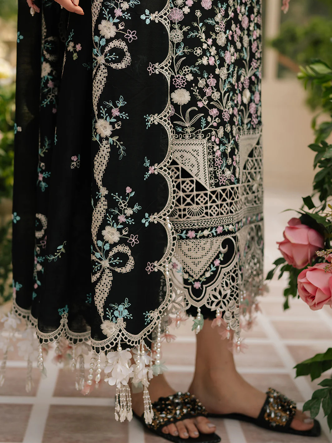 3 Piece Premium Embroidered Lawn Collection By BIN ILYAS - Image 6