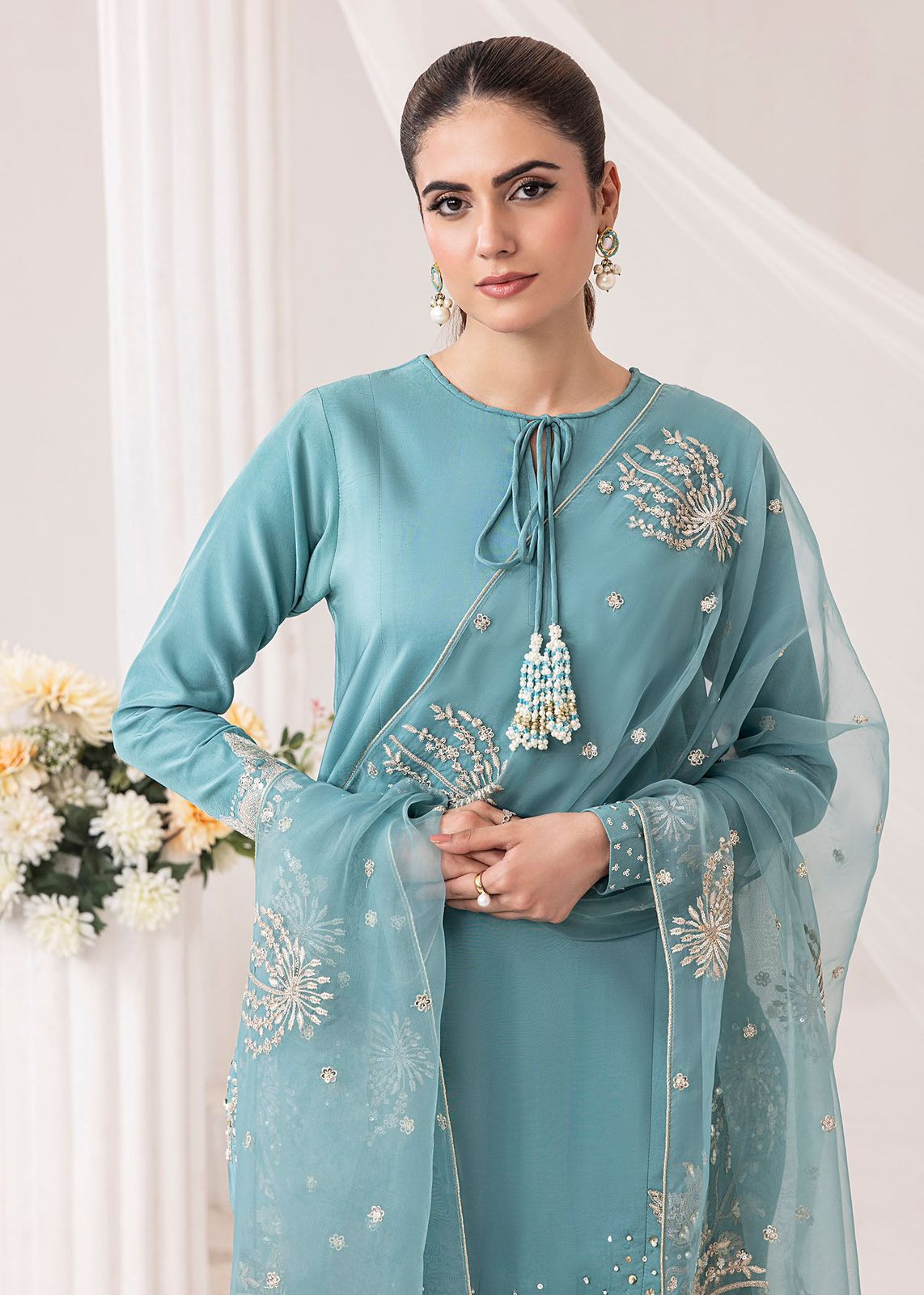 3 Piece Premium Embroidered Lawn Collection By DEEPAK PERWANA - Image 6