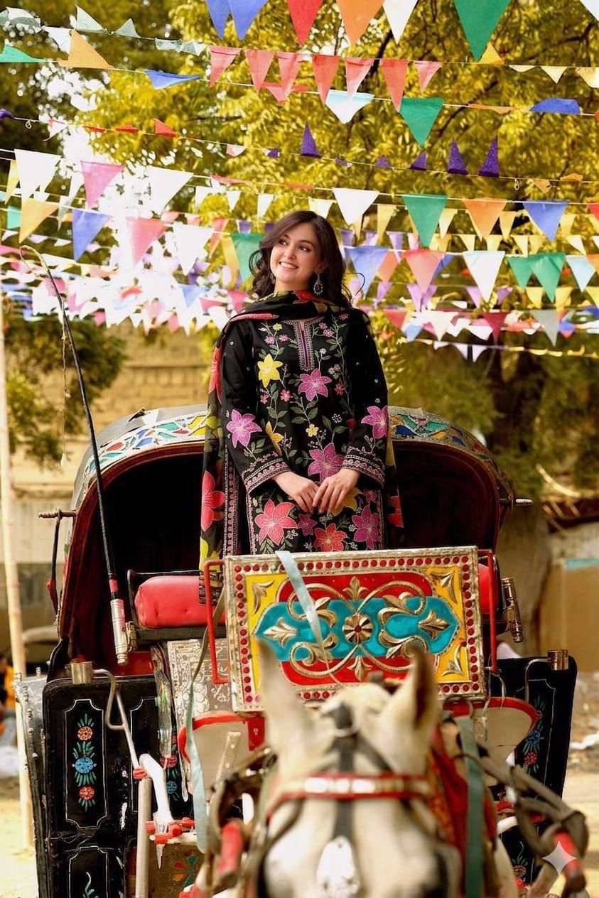 3 Piece Premium Embroidered Lawn Collection By ANEELA'S - Image 8