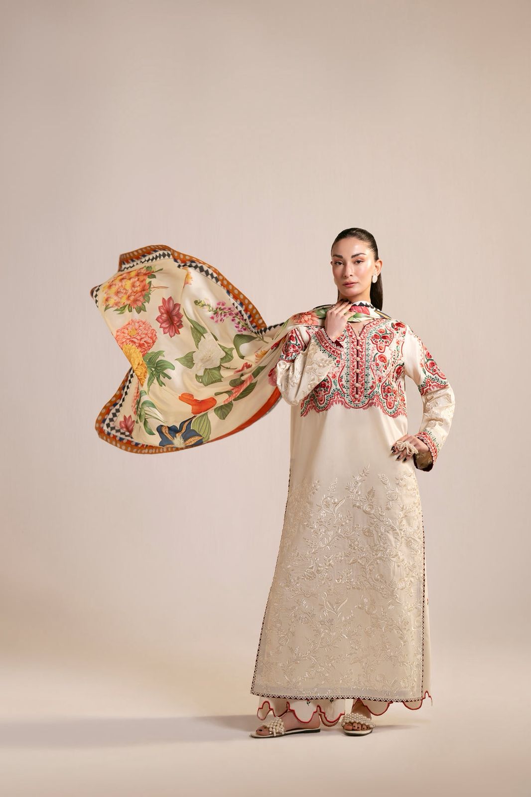 3 Piece Premium Embroidered Lawn Collection By ZARA SHAHJAHAN