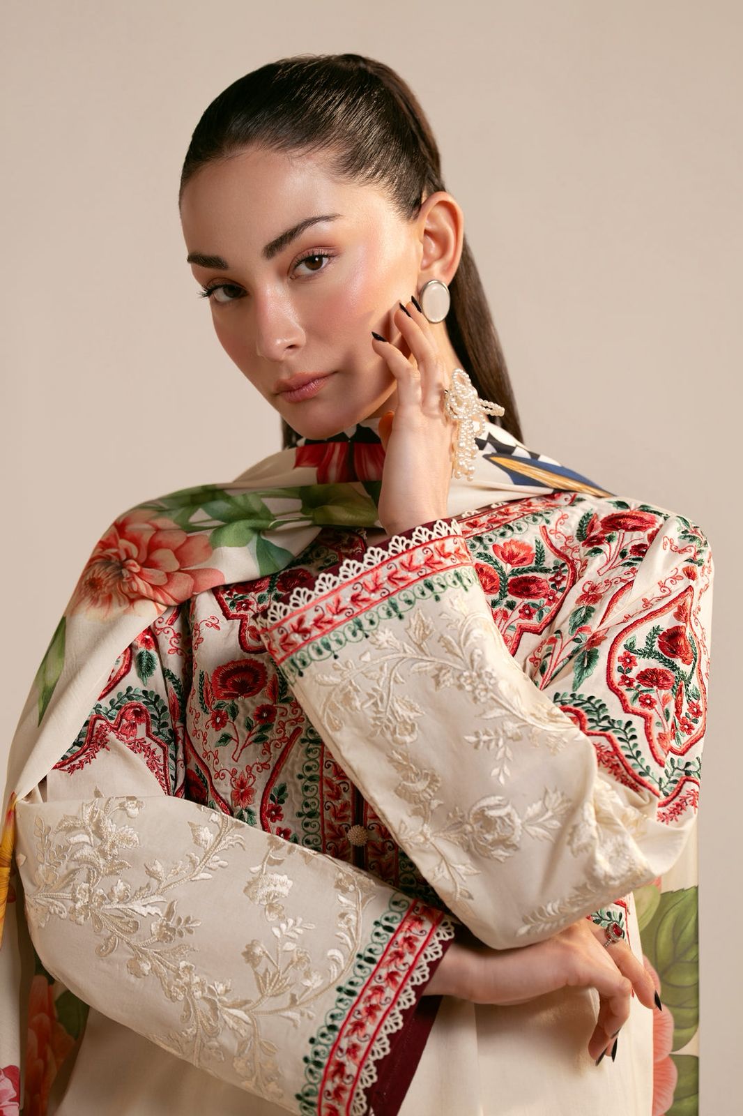 3 Piece Premium Embroidered Lawn Collection By ZARA SHAHJAHAN - Image 2